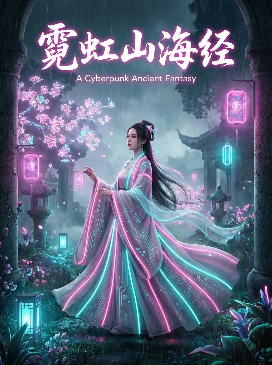 暗黑3资料片 古风奇缘短剧 - 霓虹山海经海报